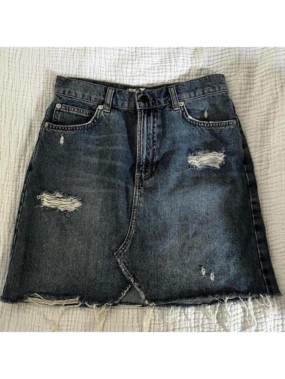 We the Free Denim Skirt